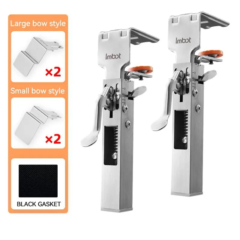 IMBOT Quick-Press Drawer Clamp Stainless Steel Drawer Fixing Clip for Precise Door Knob Installation - Durable & Labor-Saving Tool for Cabinet Hardware Heavy Duty