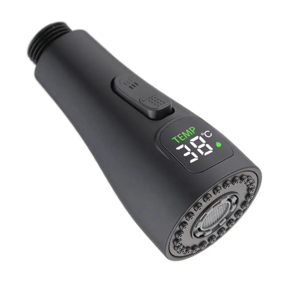 Replacement LED Faucet Tap Nozzle ABS 1/2" Connection Water Saving Reduce Bills Kitchen Swivel-Head Water-Saving Spray