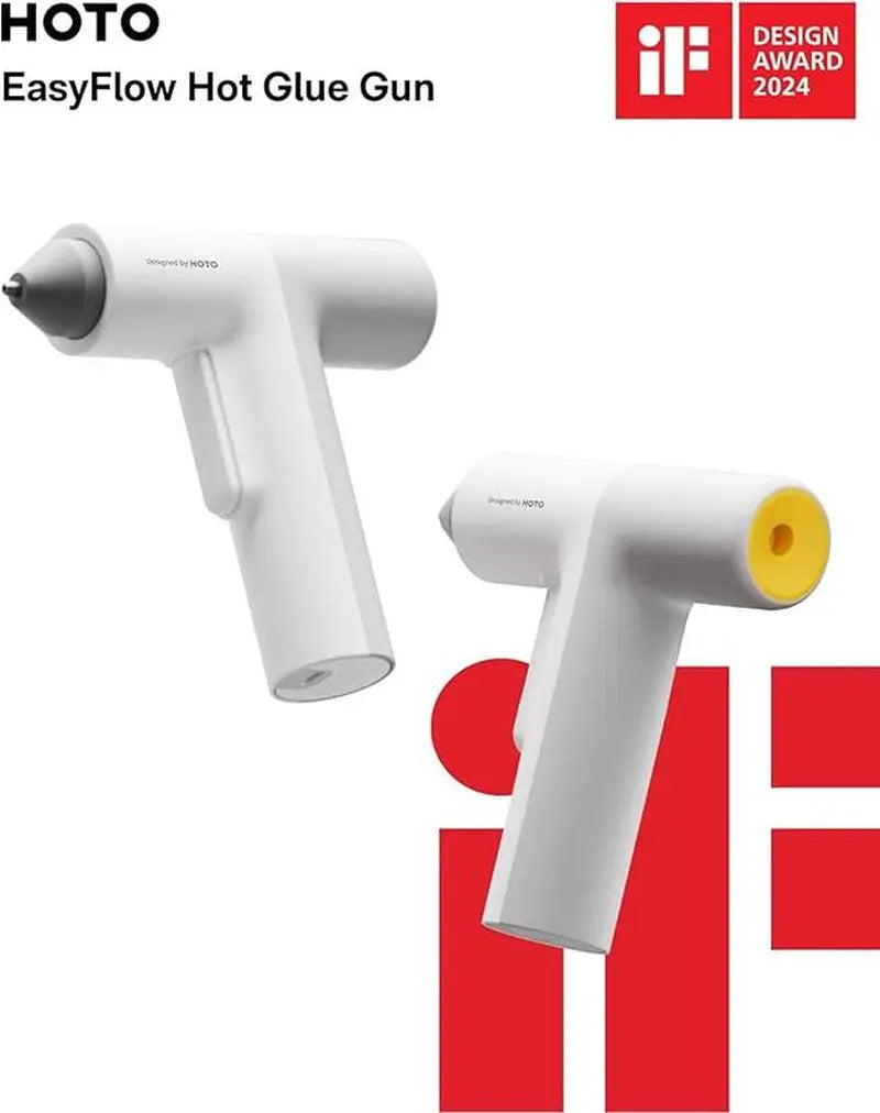 HOTO Easyflow Cordless Hot Glue Gun - Fast Preheating & Auto Dispensing, DIY Craft & Quick Repairs