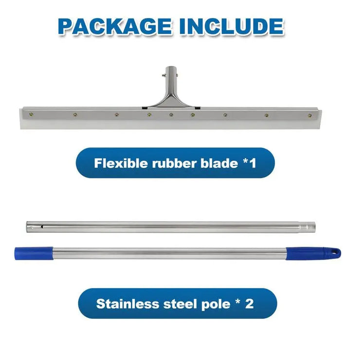 Mhm'S Aquaslide Pushpro - 28-Inch Wide Floor Squeegee for Concrete Floors - Professional-Grade Cleaning and Efficiency