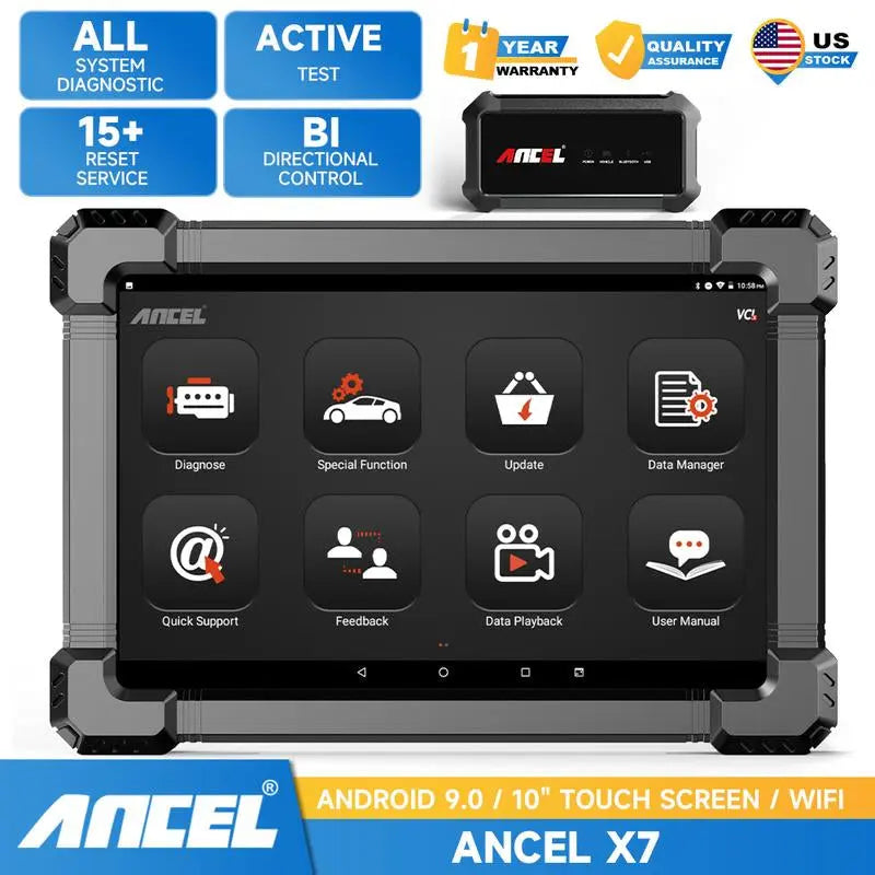 Ancel X7 Bidirectional All System OBD2 Scanner Car Diagnostic Tool Obd2 Code Reader