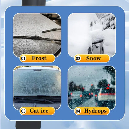 Snow Brush and Ice Scrapers for Car Windshield, Extendable Car Snow Accessories with Foam Grip, Brush Supports 360 Degree Rotation, Car Winter Removal Tool for Cars, Trucks, Suvs