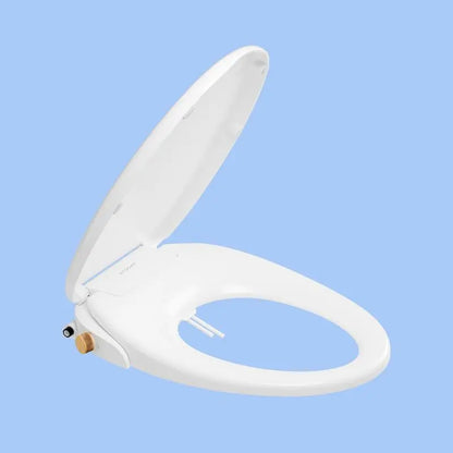TUSHY Wave Bidet Toilet Seat Non-Electric with Duoflow Nozzles & Quick Release Button for Easy Clean Install