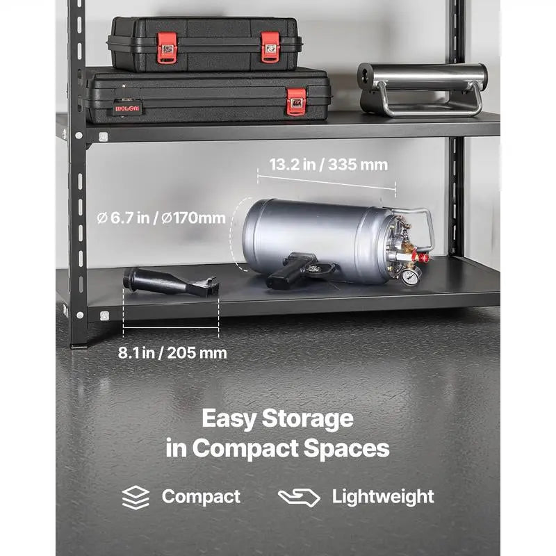 VEVOR Portable Tire Bead Seater - Efficient 1.6 Gal Air Blaster for Quick Tire Inflation, Perfect for Cars, SUVs, and More!