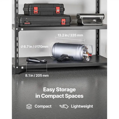 VEVOR Portable Tire Bead Seater - Efficient 1.6 Gal Air Blaster for Quick Tire Inflation, Perfect for Cars, SUVs, and More!