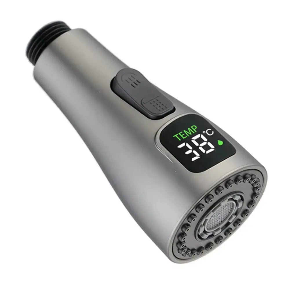 Replacement LED Faucet Tap Nozzle ABS 1/2" Connection Water Saving Reduce Bills Kitchen Swivel-Head Water-Saving Spray