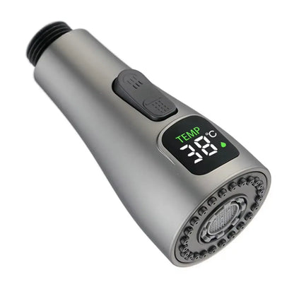 Replacement LED Faucet Tap Nozzle ABS 1/2" Connection Water Saving Reduce Bills Kitchen Swivel-Head Water-Saving Spray