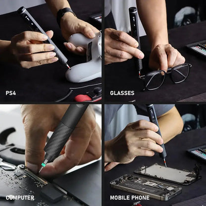 71 in 1 Precision Manual/Electric Screwdriver Set Cordless 48 Magnetic Bits Phillips Torque 0.52N Tweezers PC Phone Repair Kit
