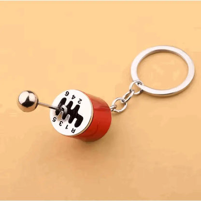 Working Shift Knob Keychain Fidget Toy Shifting Key Ring for Men Women
