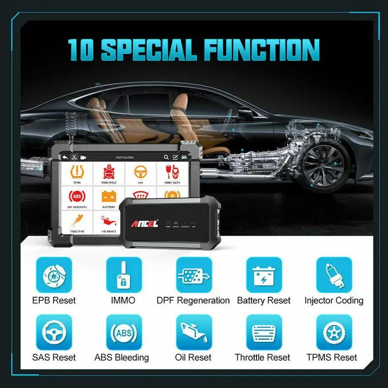 Ancel X7 Bidirectional All System OBD2 Scanner Car Diagnostic Tool Obd2 Code Reader