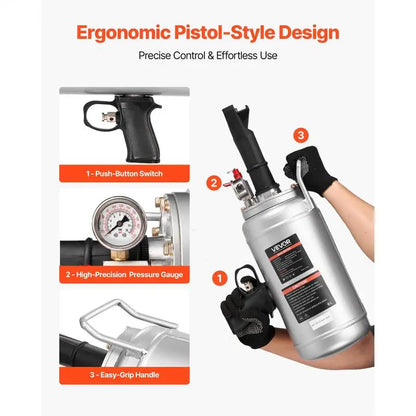 VEVOR Portable Tire Bead Seater - Efficient 1.6 Gal Air Blaster for Quick Tire Inflation, Perfect for Cars, SUVs, and More!