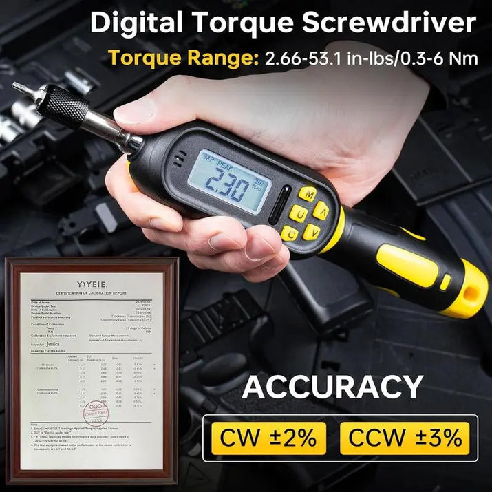 Unlock Precision with the YIYEIE 32-Piece Digital Torque Screwdriver Set – Perfect for Every Repair Job!