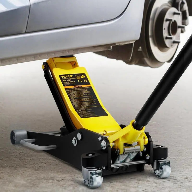 VEVOR Low Profile Aluminum Steel Racing Floor Jack Dual Pump Lift Car Auto