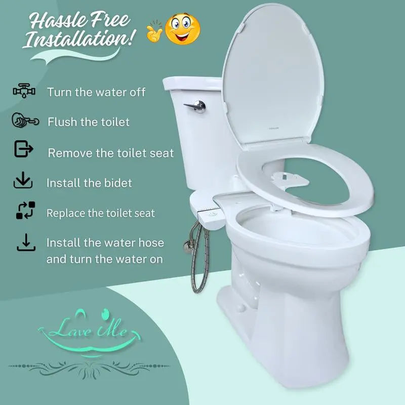 LAVE ME Bidet Attachment for Existing Toilets