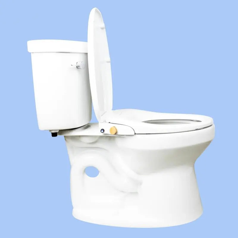 TUSHY Wave Bidet Toilet Seat Non-Electric with Duoflow Nozzles & Quick Release Button for Easy Clean Install