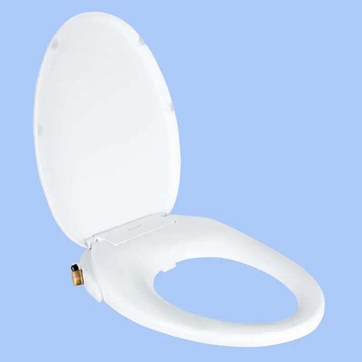 TUSHY Wave Bidet Toilet Seat Non-Electric with Duoflow Nozzles & Quick Release Button for Easy Clean Install