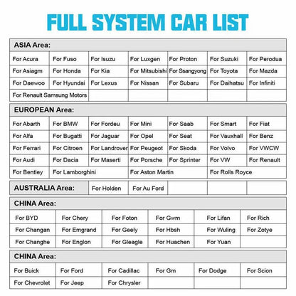 Ancel X7 Bidirectional All System OBD2 Scanner Car Diagnostic Tool Obd2 Code Reader