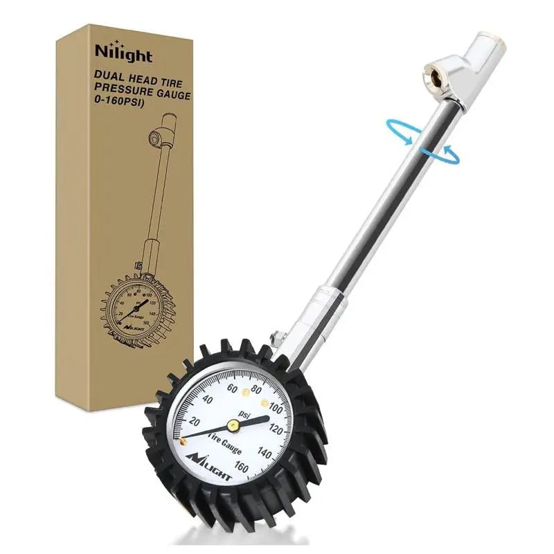 Nilight 50026R Digital Tire Inflator Pressure Gauge,250 PSI Air Chuck and Compressor Accessories Heavy Duty with Rubber Hose and Quick Connect Coupler for 0.1 Display Resolution Repair Automotive Vehicle Tool Automotive Maintenance Tools Dealsforyoudays