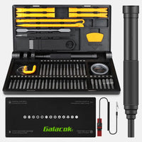 71 in 1 Precision Manual/Electric Screwdriver Set Cordless 48 Magnetic Bits Phillips Torque 0.52N Tweezers PC Phone Repair Kit