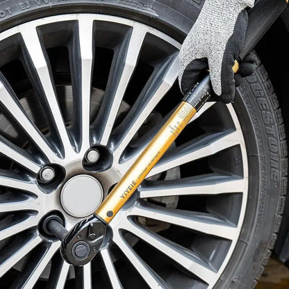 【Tiktokshopblackfriday】1/2-Inch Drive Torque Wrench, 10-160 FT.LB (10-227 Nm), 72-Tooth Professional Click Torque Wrench Set with 3/8 Adapter & Extension Bar, Lug Nut Torque Wrench for Car Tire & Wheel