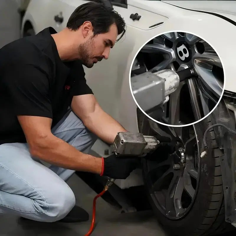 Impactwrench 3/8" Drive Impact Socket Set 50/35 Pieces SAE & Metric CR-V Steel High Torque 6 Point Universal Joint Power Drill Adapter with Storage Case Tool Box