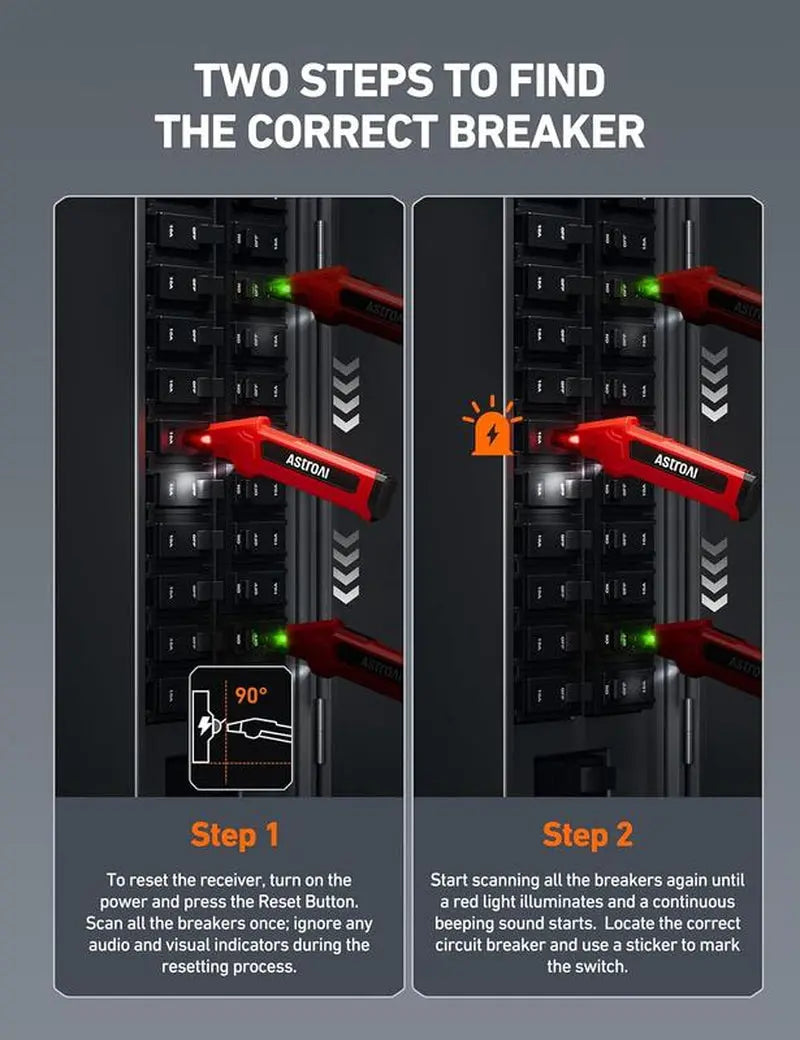 [Black Friday]Astroai Circuit Breaker Finder with GFCI Outlet Tester, Electrical Tester Tool for Home/Workshop Circuit Tracing, Quickly Locates Breakers with Indicators