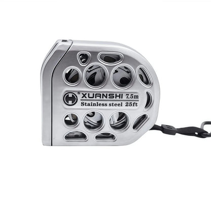 Premium Retractable Magnetic Hollow Tape Measure for Electricians Carpenters - Stainless Steel Anti-Corrosion Tool Gift