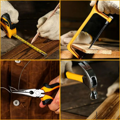 Tool Kit Box Drill Set: DEKOPRO 12V Cordless Drill and Home Mechanic Tool Set, 1.5Ah Rechargeable Lithium-Ion Battery, 238 Pcs Tool Kit， ALL in ONE Toolbox with Hand Tools for Home Repairs, DIY Projects, and Mechanic Work Sturdy Drawer for Men Springtok