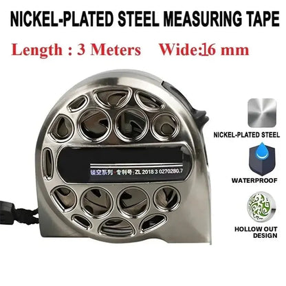 Premium Retractable Magnetic Hollow Tape Measure for Electricians Carpenters - Stainless Steel Anti-Corrosion Tool Gift