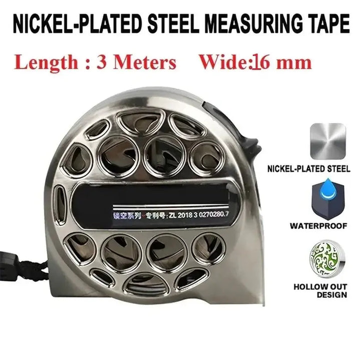 Premium Retractable Magnetic Hollow Tape Measure for Electricians Carpenters - Stainless Steel Anti-Corrosion Tool Gift