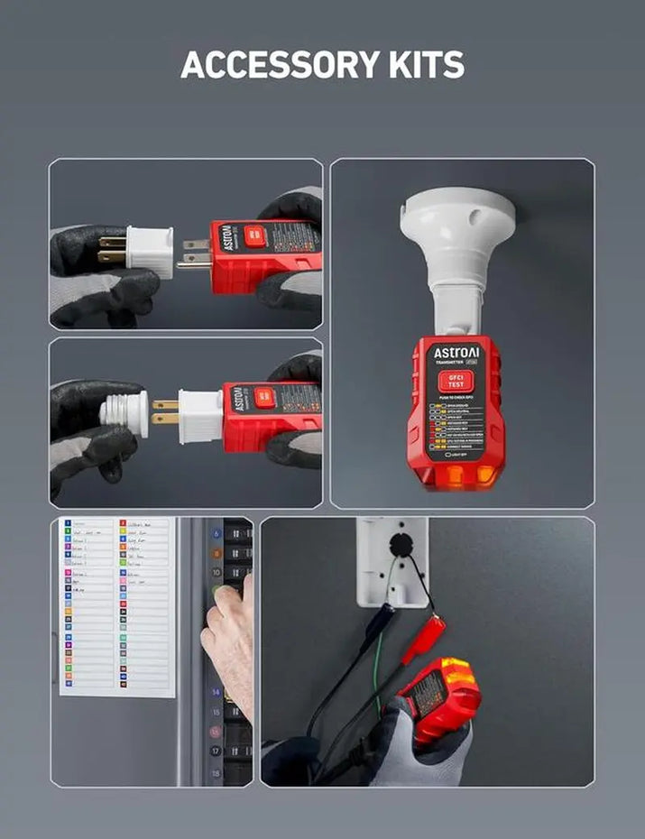 [Black Friday]Astroai Circuit Breaker Finder with GFCI Outlet Tester, Electrical Tester Tool for Home/Workshop Circuit Tracing, Quickly Locates Breakers with Indicators