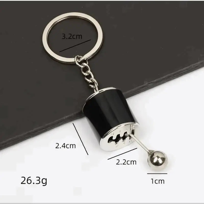 Working Shift Knob Keychain Fidget Toy Shifting Key Ring for Men Women