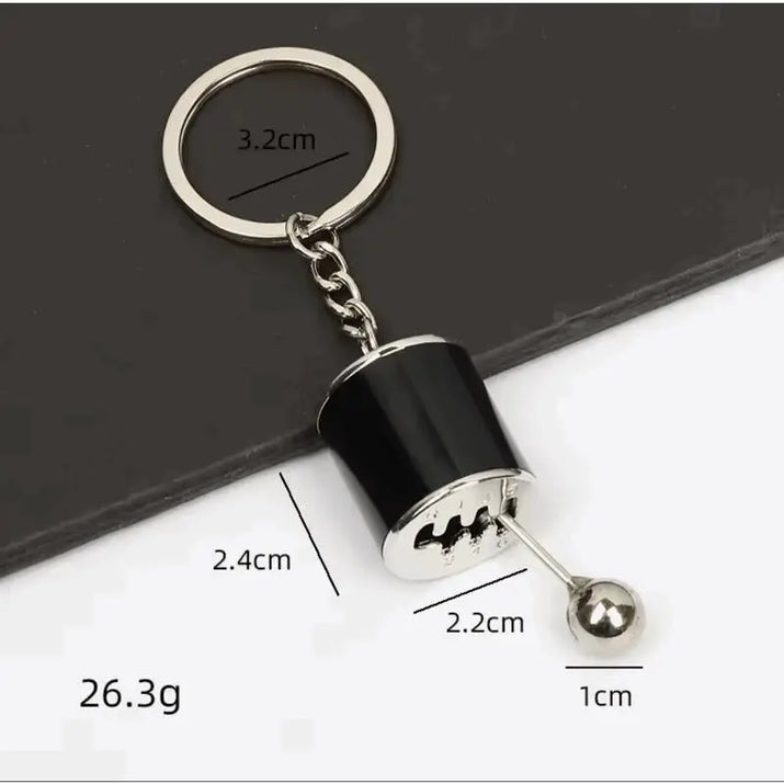 Working Shift Knob Keychain Fidget Toy Shifting Key Ring for Men Women