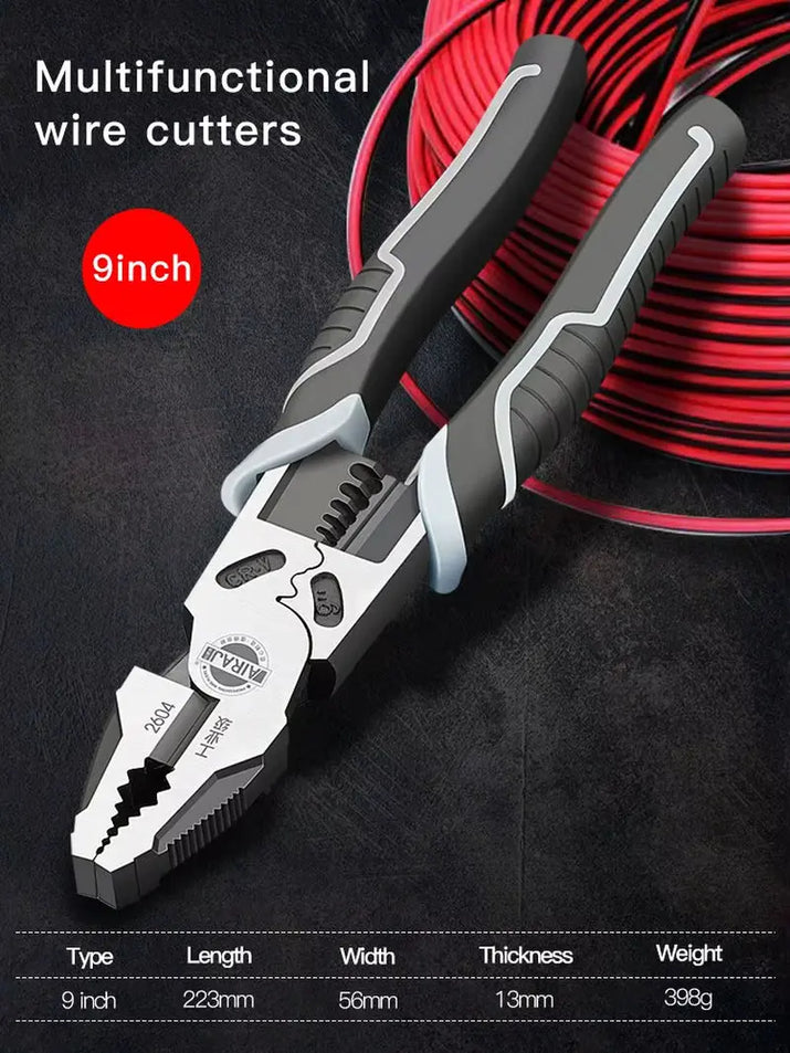 7/8/9 Inch Wire Pliers Sharp Large Opening Stripping Pliers Industrial Grade Multifunctional Hardware Manual Tools