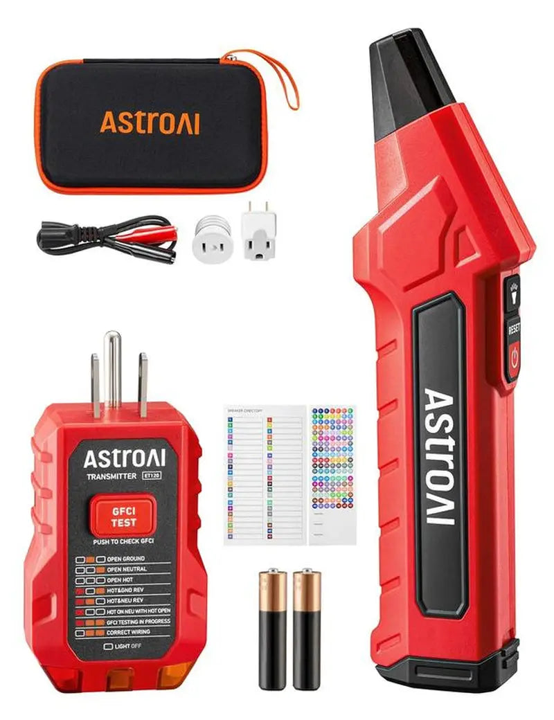 [Black Friday]Astroai Circuit Breaker Finder with GFCI Outlet Tester, Electrical Tester Tool for Home/Workshop Circuit Tracing, Quickly Locates Breakers with Indicators