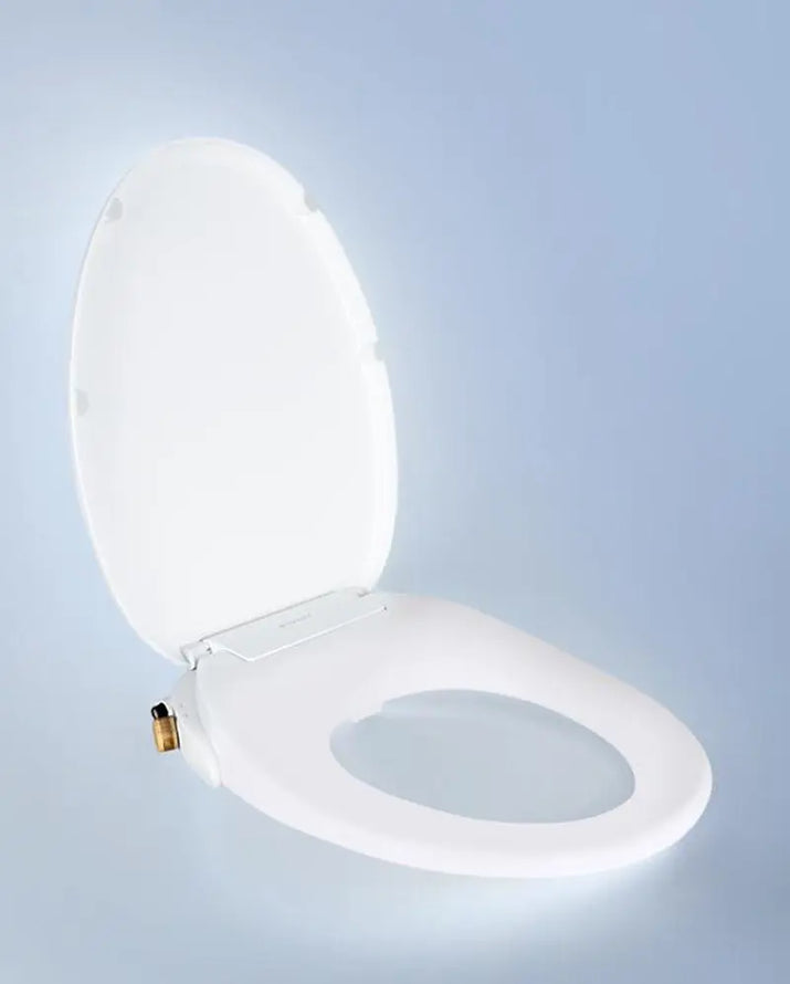 TUSHY Wave Bidet Toilet Seat Non-Electric with Duoflow Nozzles & Quick Release Button for Easy Clean Install