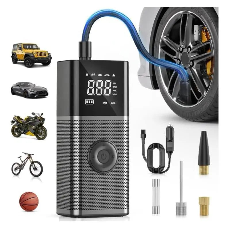 Nilight 50026R Digital Tire Inflator Pressure Gauge,250 PSI Air Chuck and Compressor Accessories Heavy Duty with Rubber Hose and Quick Connect Coupler for 0.1 Display Resolution Repair Automotive Vehicle Tool Automotive Maintenance Tools Dealsforyoudays