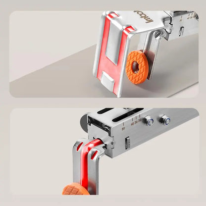 IMBOT Quick-Press Drawer Clamp Stainless Steel Drawer Fixing Clip for Precise Door Knob Installation - Durable & Labor-Saving Tool for Cabinet Hardware Heavy Duty