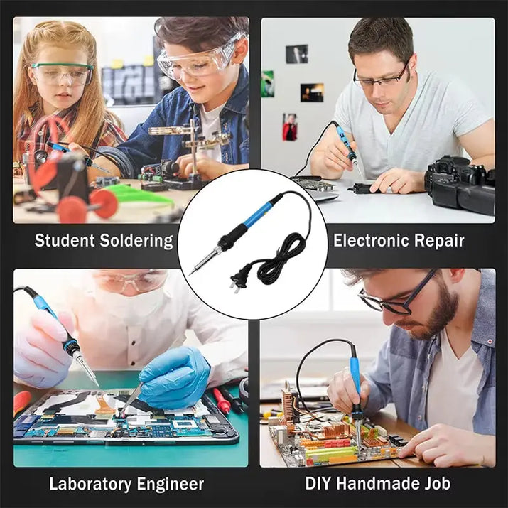 Adjustable Temperature Electric Soldering Iron 110V/220V 60W Solder Iron Professional Tin Welder Heat Pencil Welding Repair Tool