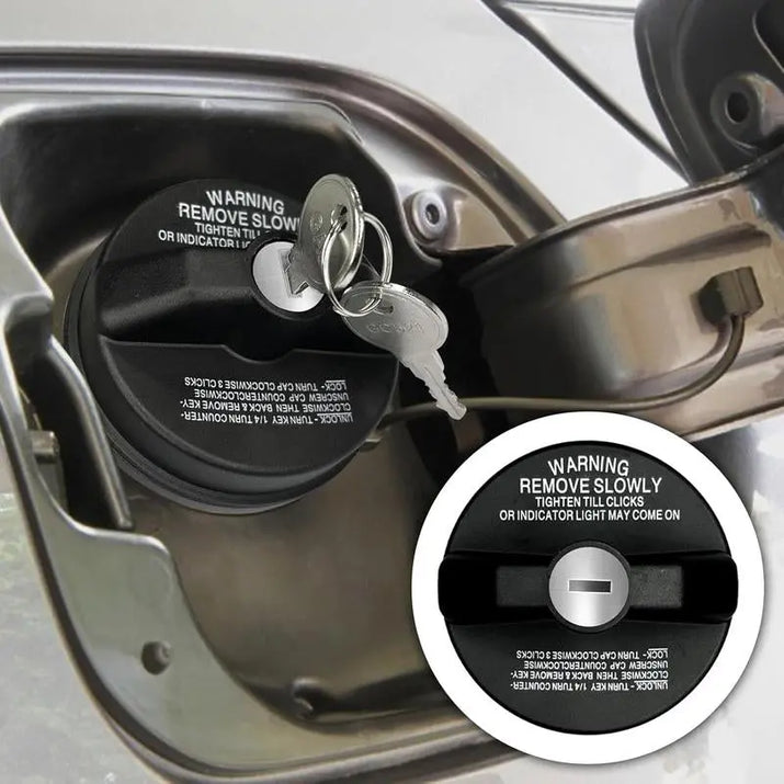 Locking Gas Cap Anti-Siphon Anti-Theft Fuel Cap with Key Fits Toyota 4Runner Tacoma Honda CR-V Tundra Acura Infiniti Nissan Buick Cadillac GMC Chevy Replacement 77300-47020 10504
