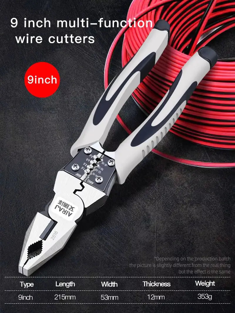 7/8/9 Inch Wire Pliers Sharp Large Opening Stripping Pliers Industrial Grade Multifunctional Hardware Manual Tools
