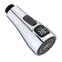 Replacement LED Faucet Tap Nozzle ABS 1/2" Connection Water Saving Reduce Bills Kitchen Swivel-Head Water-Saving Spray