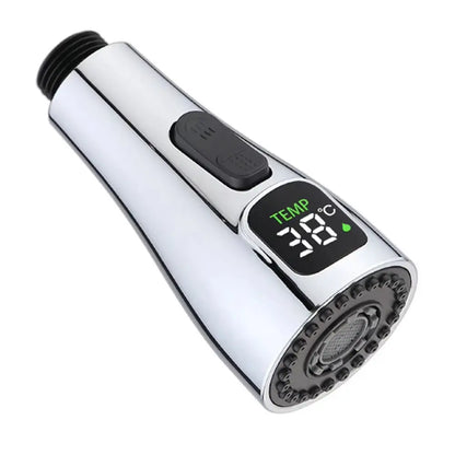 Replacement LED Faucet Tap Nozzle ABS 1/2" Connection Water Saving Reduce Bills Kitchen Swivel-Head Water-Saving Spray