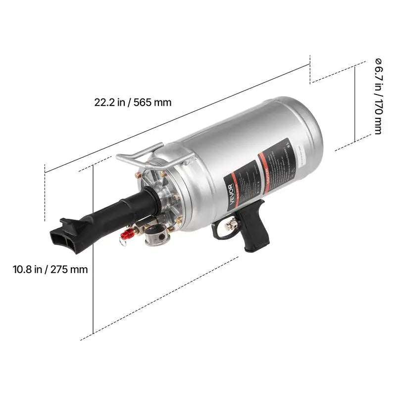 VEVOR Portable Tire Bead Seater - Efficient 1.6 Gal Air Blaster for Quick Tire Inflation, Perfect for Cars, SUVs, and More!