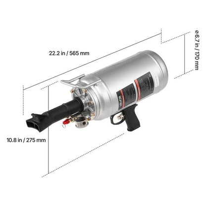 VEVOR Portable Tire Bead Seater - Efficient 1.6 Gal Air Blaster for Quick Tire Inflation, Perfect for Cars, SUVs, and More!