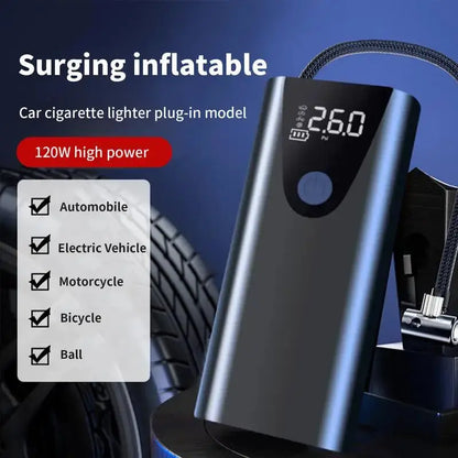 Portable Car Tire Inflator Air Pump for Car Tires Air Compressor Rechargeable Air Pump Tire Air Compressor Bikes Tire Pump