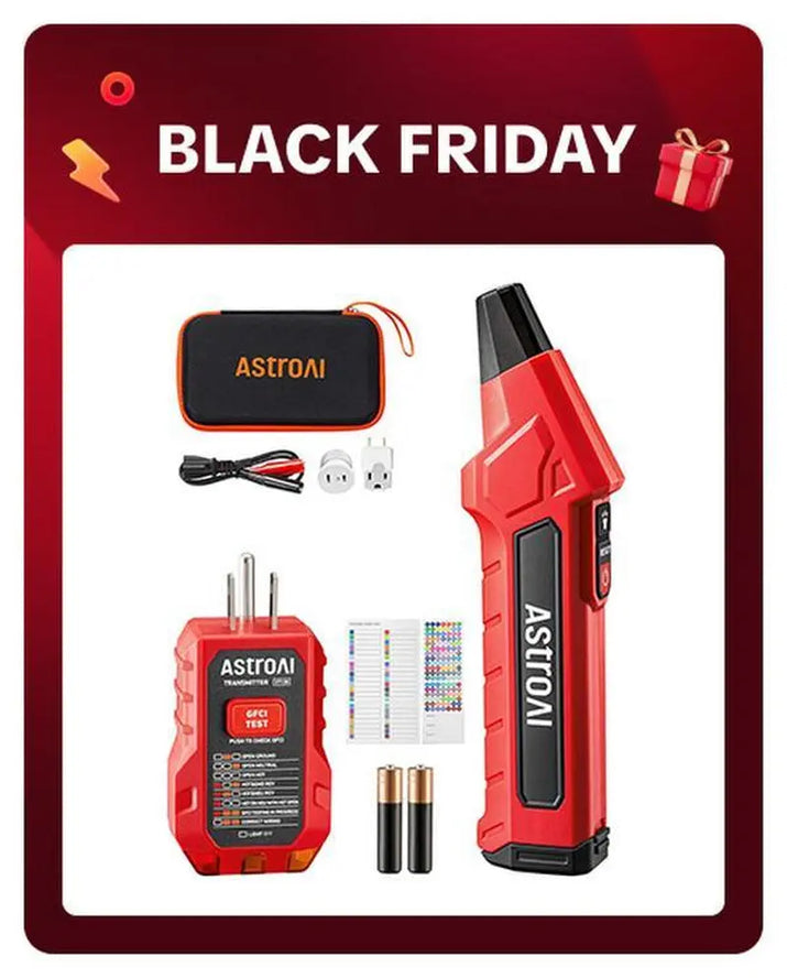 [Black Friday]Astroai Circuit Breaker Finder with GFCI Outlet Tester, Electrical Tester Tool for Home/Workshop Circuit Tracing, Quickly Locates Breakers with Indicators
