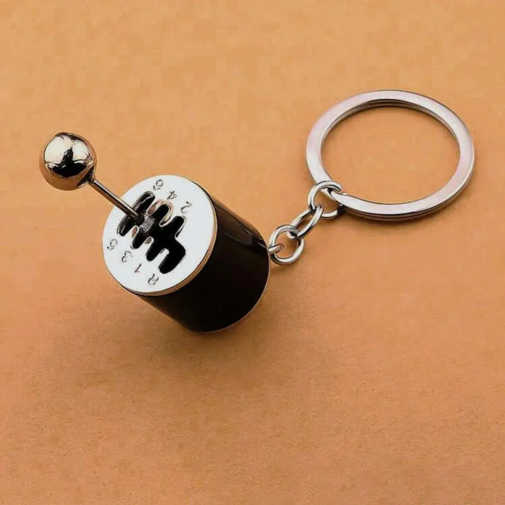 Working Shift Knob Keychain Fidget Toy Shifting Key Ring for Men Women