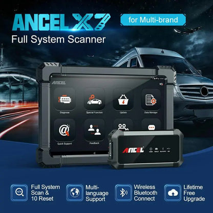 Ancel X7 Bidirectional All System OBD2 Scanner Car Diagnostic Tool Obd2 Code Reader