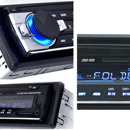 Upgrade Your Ride with Our Bluetooth Car Radio 1 Din Stereo Player - 60Wx4 FM Radio, MP3 Player, USB/SD and AUX Input